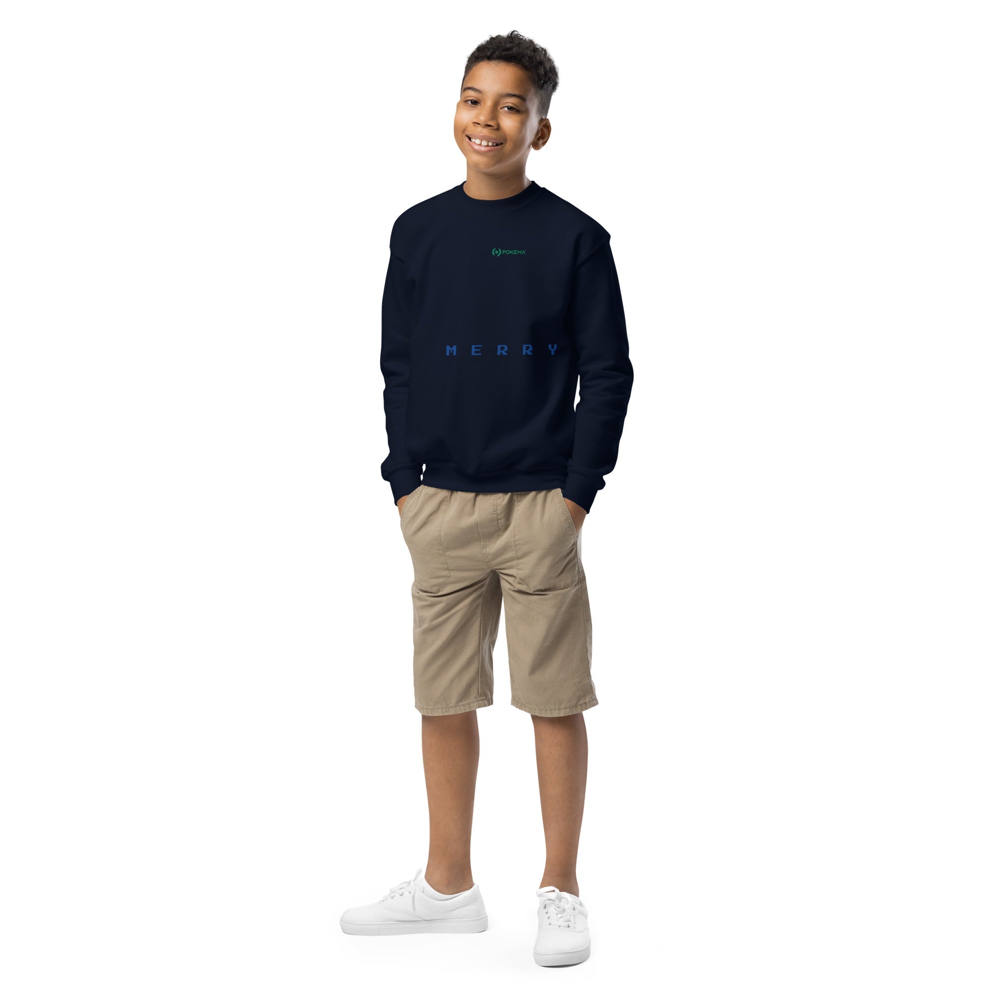 Youth crewneck sweatshirt - pokemaProduct mockup