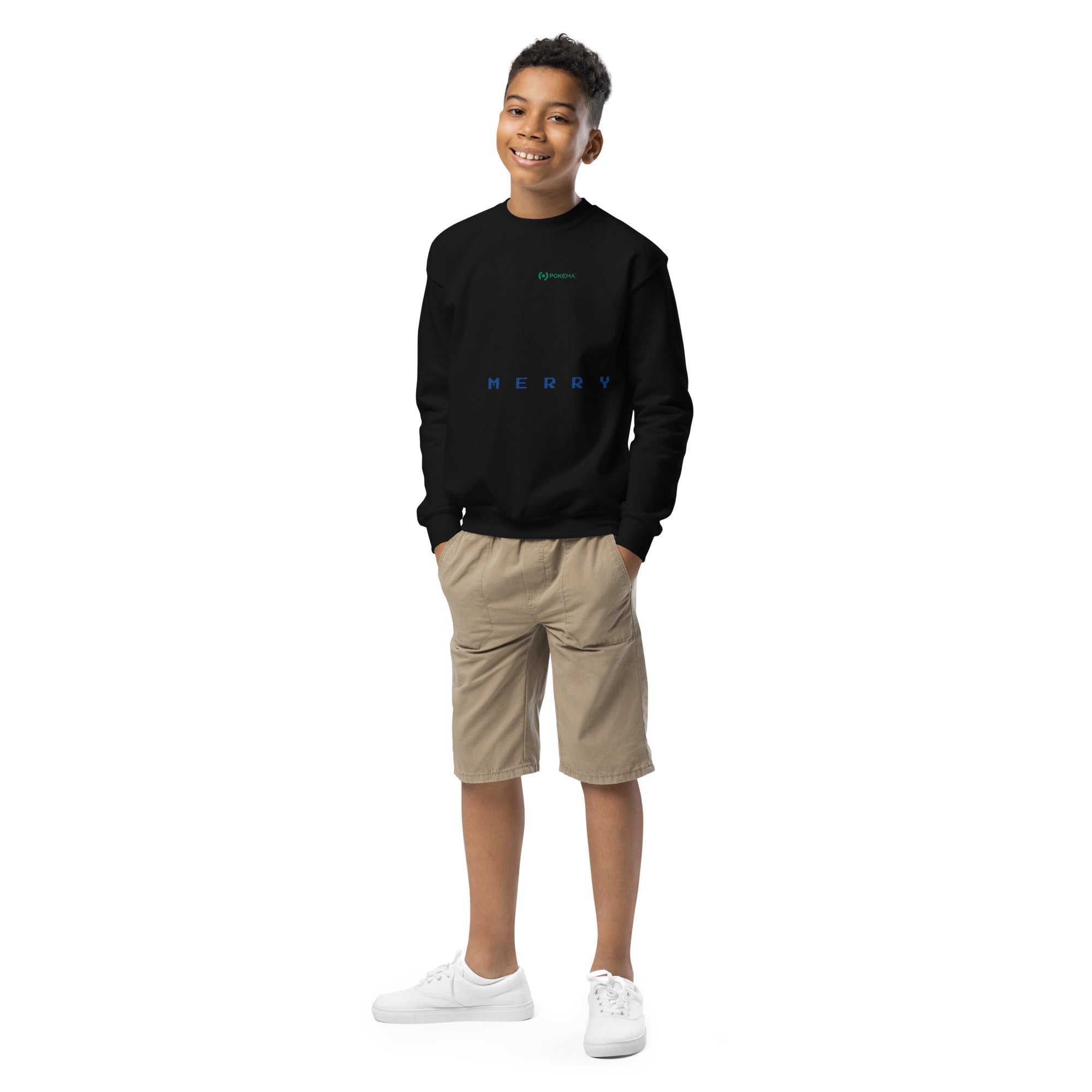 Youth crewneck sweatshirt - pokemaProduct mockup