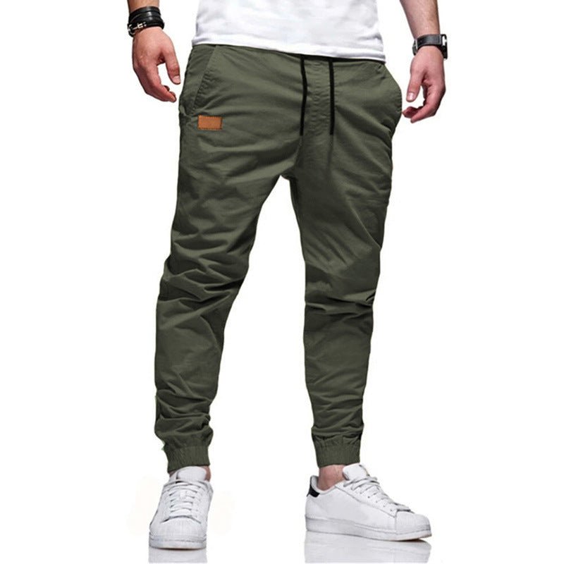 Youth Fashion Casual Tether Loose Cargo Ankle Banded Pants - pokema7b046402849eed82c5a83ca47ded64a5